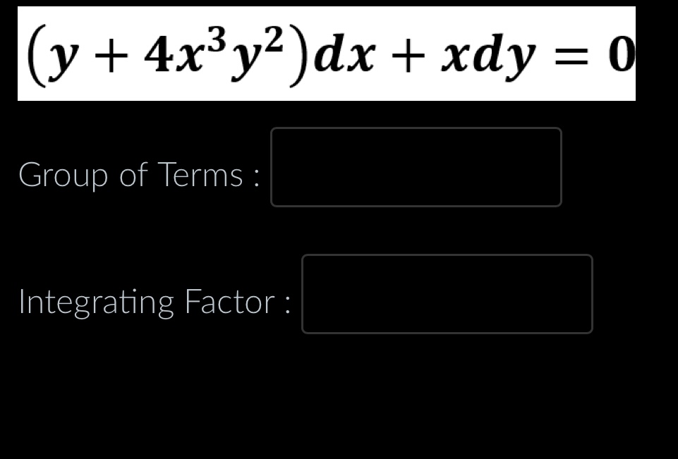 identify and PROVE if it is EXACT or INEXACT DE.