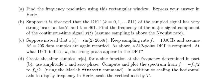 (a) Find the frequency resolution using this