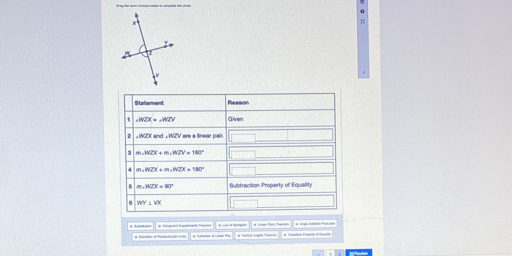 bring the word choices bailow to complete the