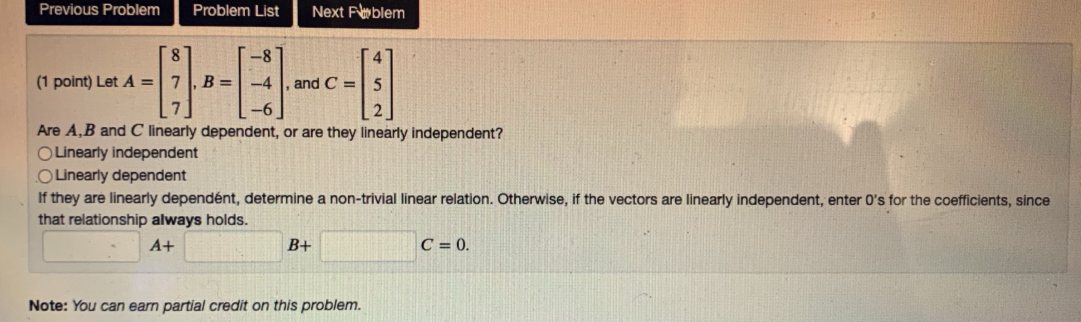 Previous Problem Problem List Next Fablem (1
