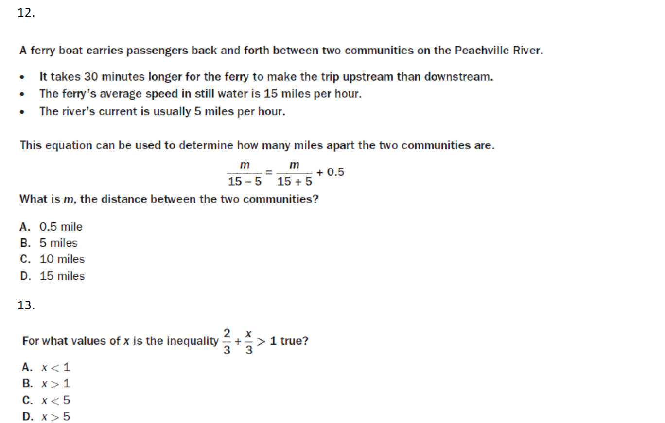10. Which expression has the same value as the