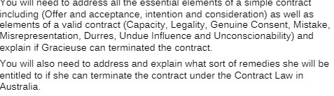 You will need to address all the essential