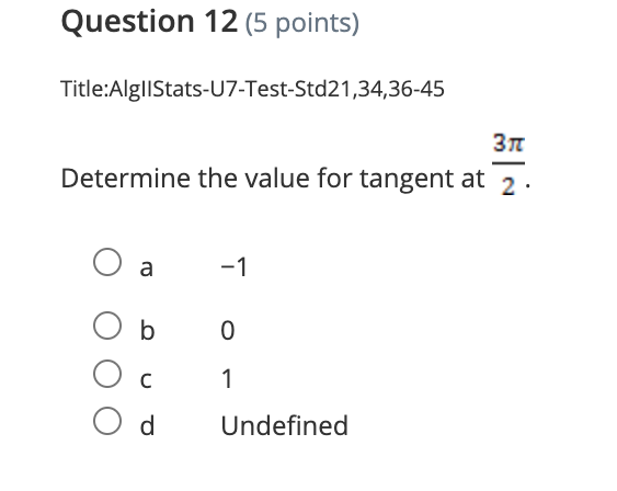 Question 12 (5 points)