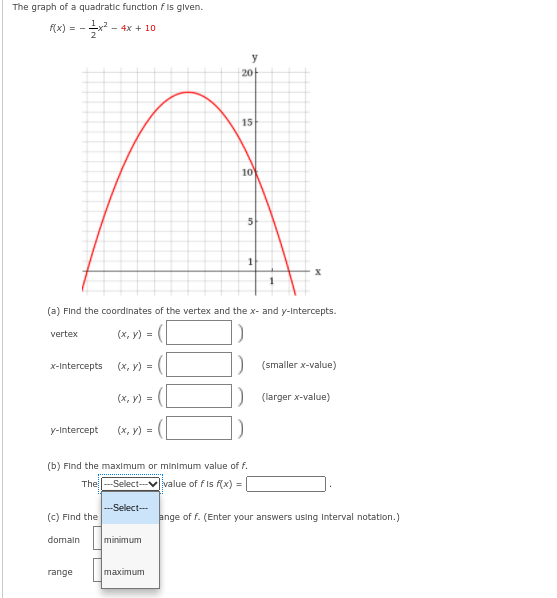 1. The quadmtit: function x] = ab: 102 + k is in