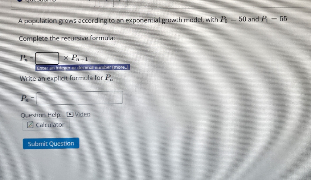 thanks for your help A population grows according