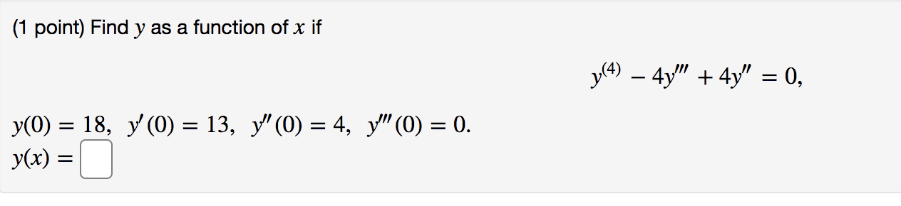 please type ththese answers ! (1 point) Find y as