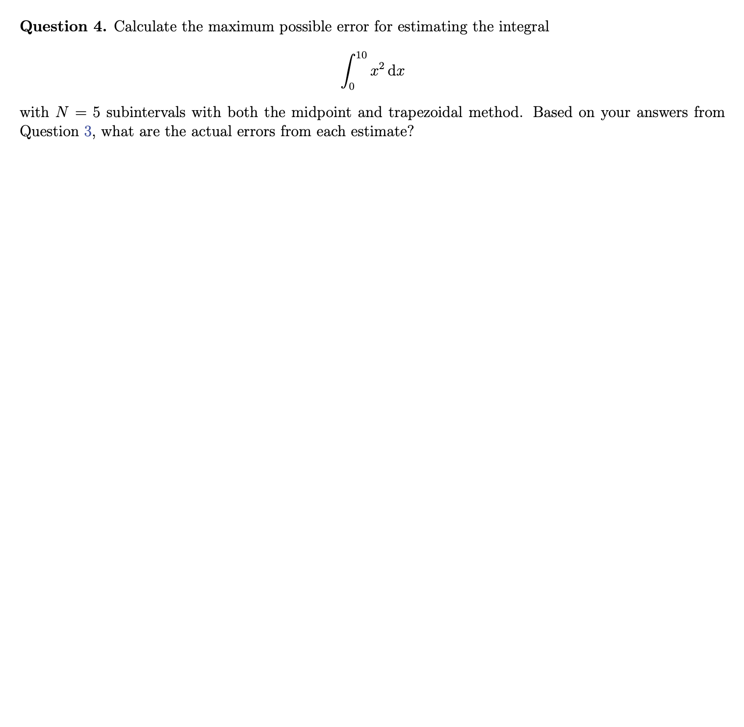 I need help Question 1. Use the integral