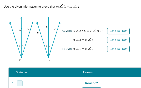 Use the given information to prove that m _ 2 = m