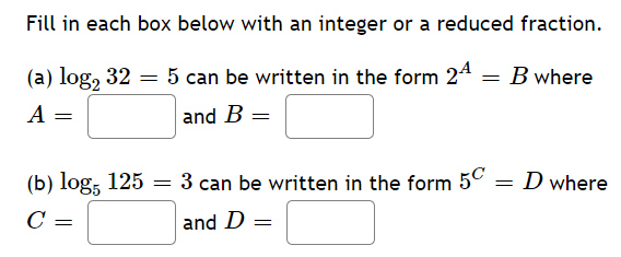 6.3 1) Write the equation in exponential form.
