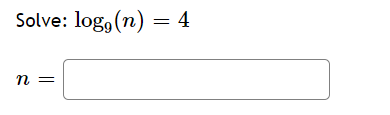 6.3 1) Write the equation in exponential form.