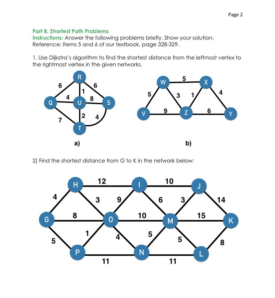 ANSWER ALL OF THE FOLLOWING Page 2 Port B.