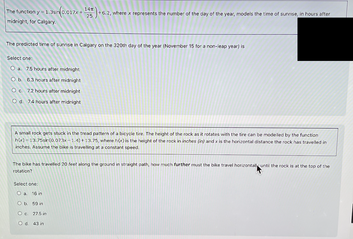 Question 10 Not yet Statement A The domain of the