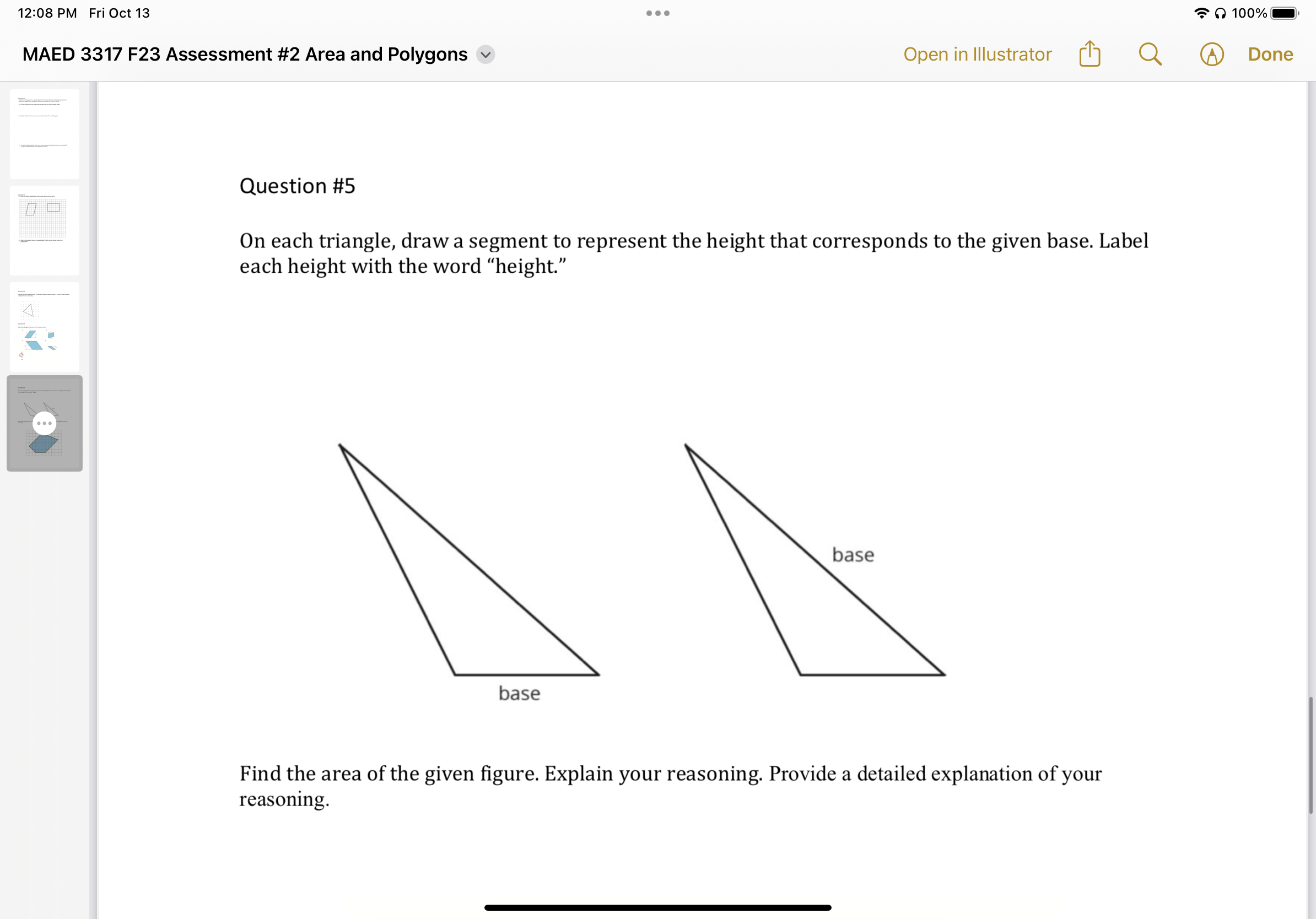 PM Fri Oct 13 . . . 100% MAED 3317 F23 Assessment
