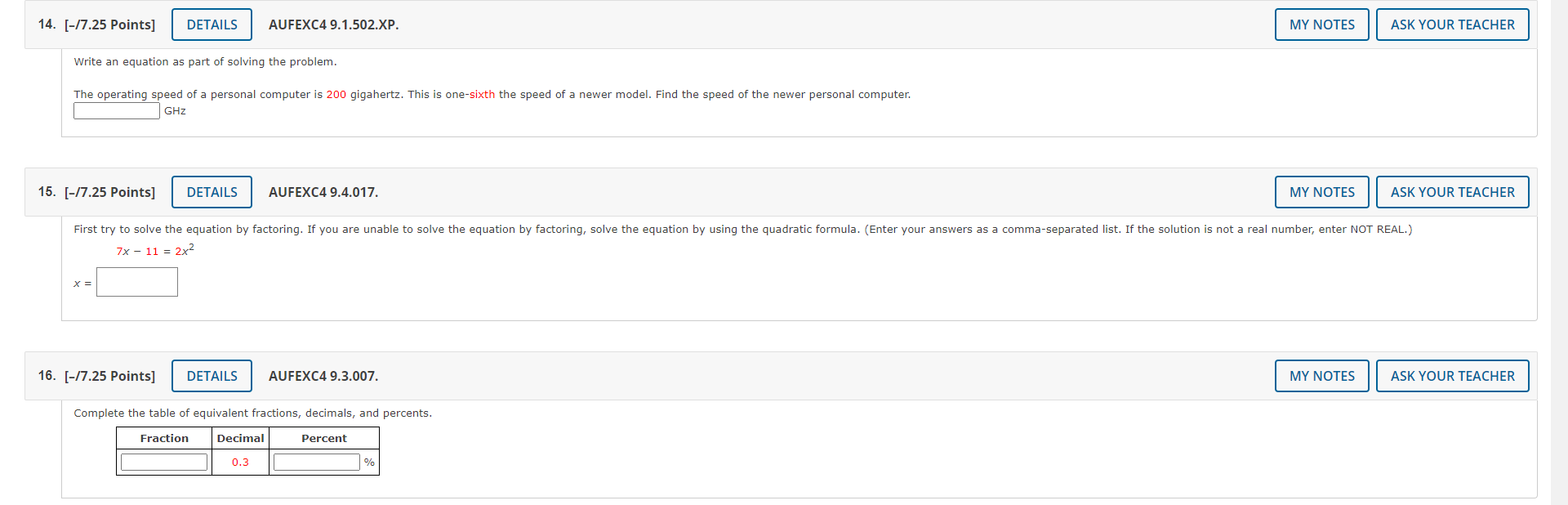 14. [-/7.25 Points] DETAILS AUFEXC4 9.1.502.XP.