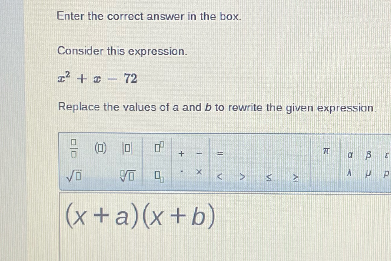 Help me Enter the correct answer in the box.