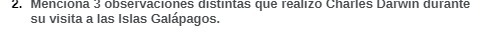 2. Menciona 3 observaciones distintas que