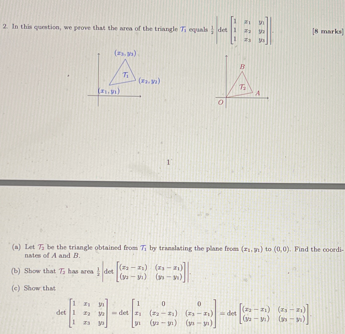 Please do a, b, c C1 2. In this question, we
