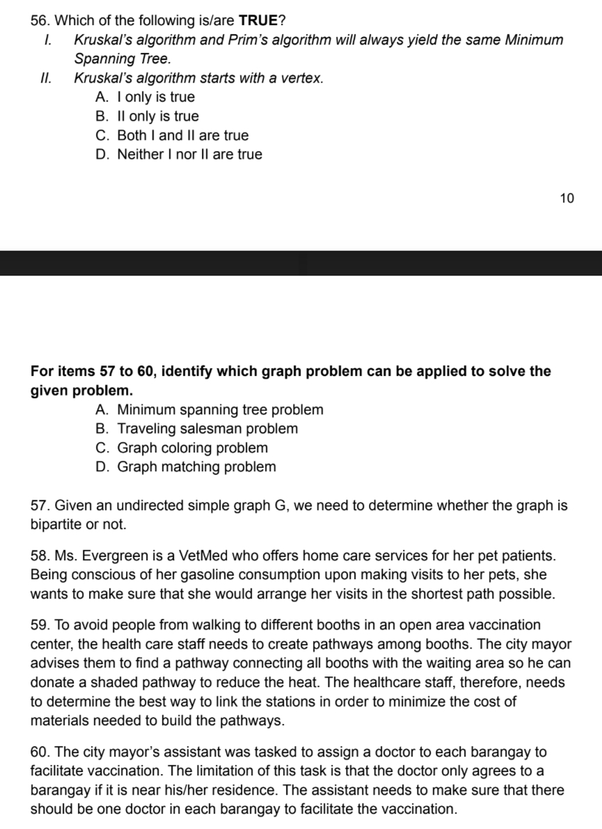 Subject: Discrete Math Topics can be : 1.