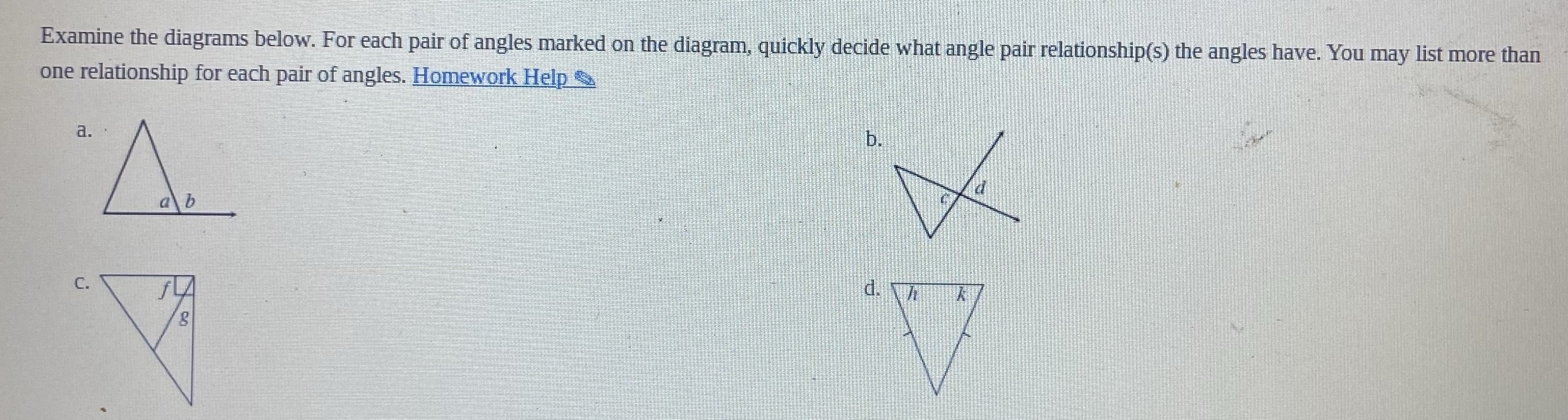 I need the work too please Examine the diagrams