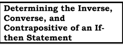 Directions:Write a conditional statement about