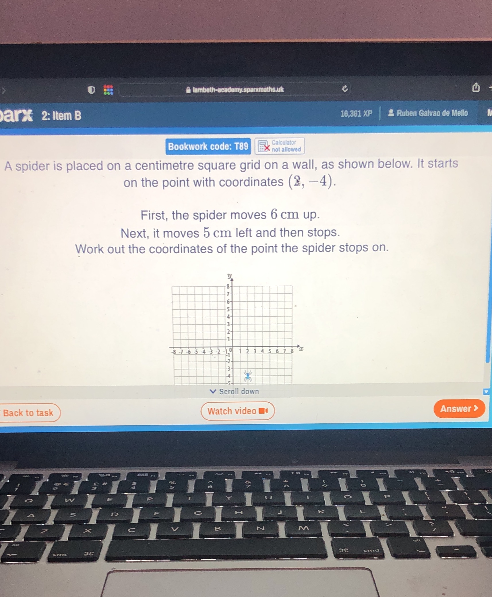 O @ lambeth-academy.sparxmaths.uk C arx 2: Item B