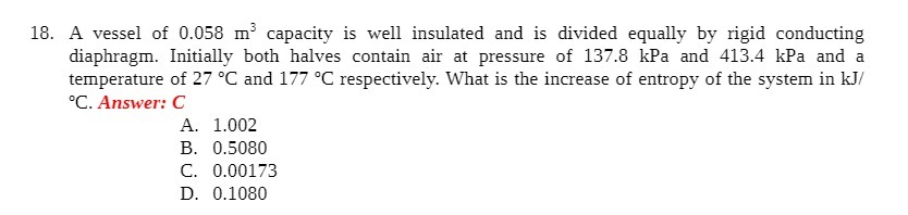 18. A vessel of [IDES n13 capacity is well