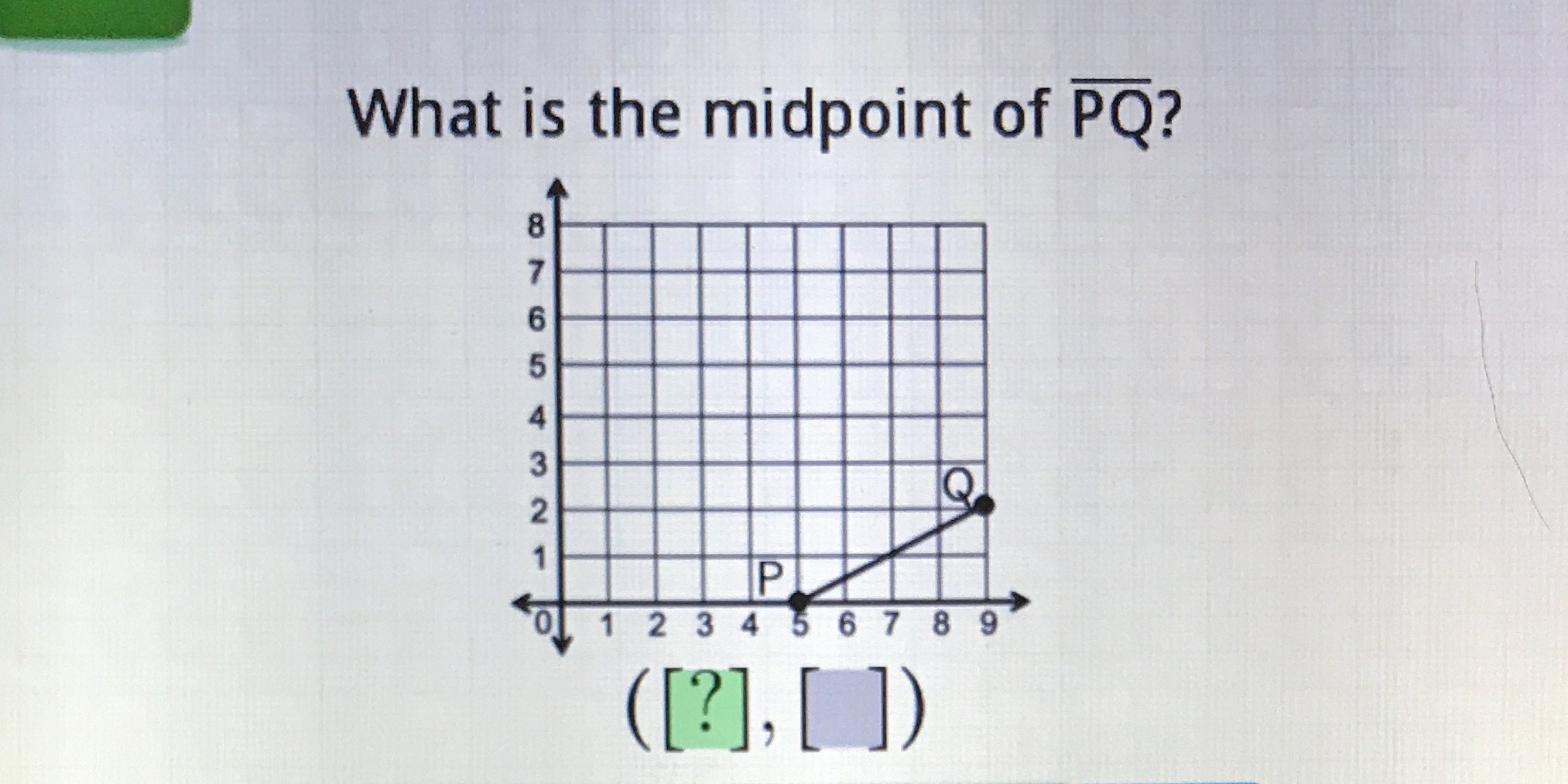 What is the midpoint of PQ? T-NWADONDO Q P 1 2 3
