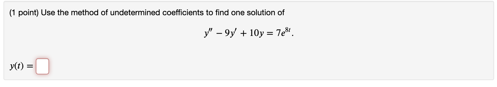 help and show work please (1 point) Use the