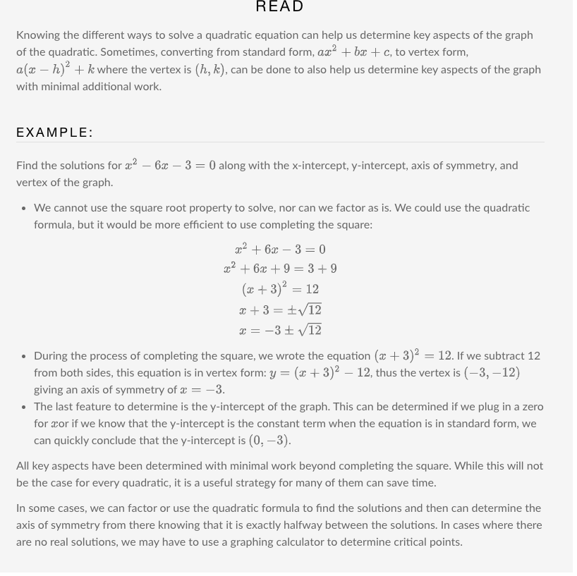 READ Knowing the different ways to solve a