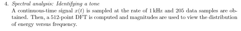 4. Spectral analysis: Identifying a tone A