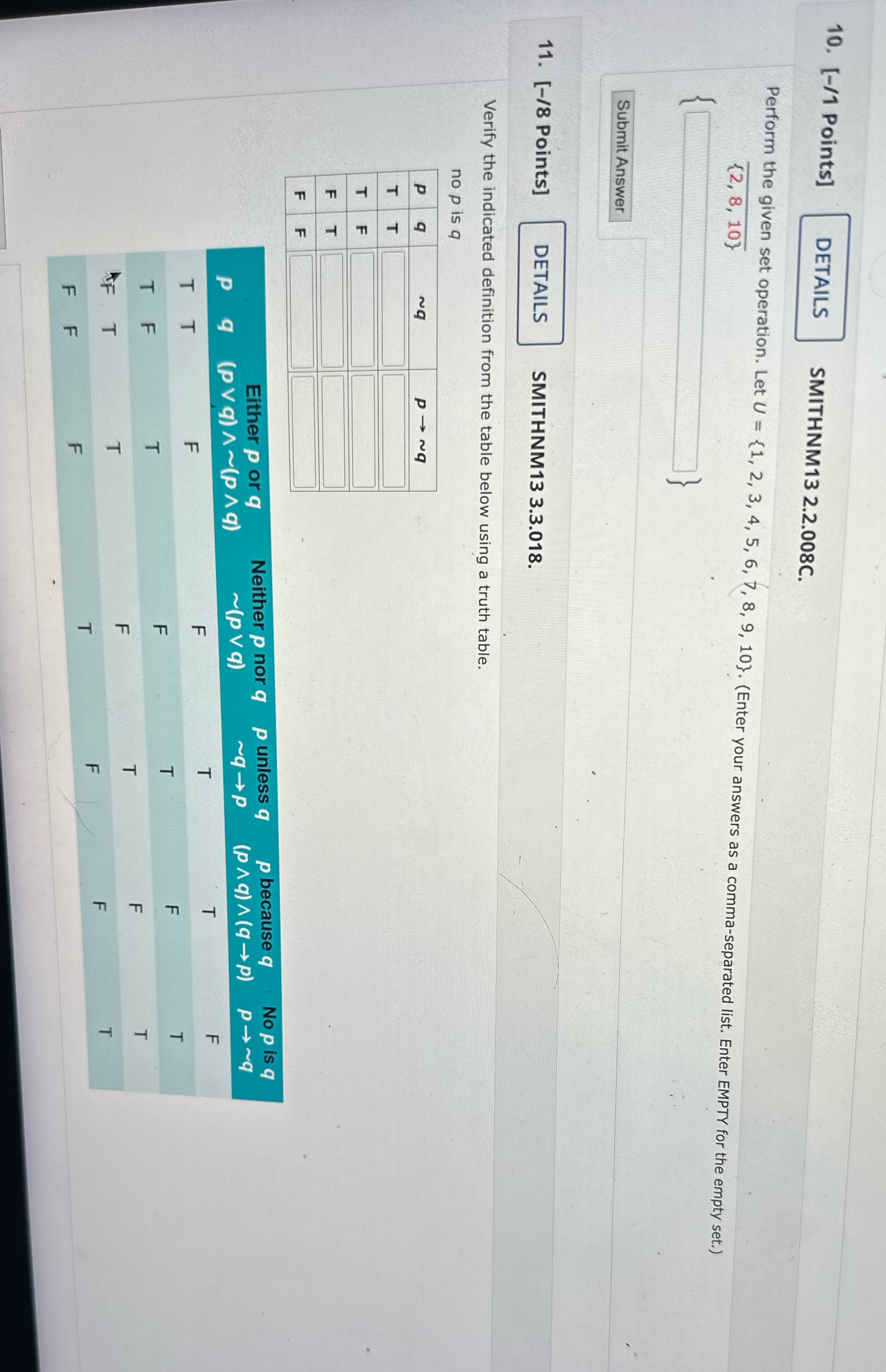 10. [-/1 Points] DETAILS SMITHNM13 2.2.008C.