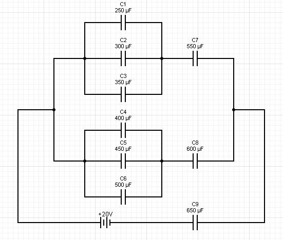 Given the combination circuits below. Solve for