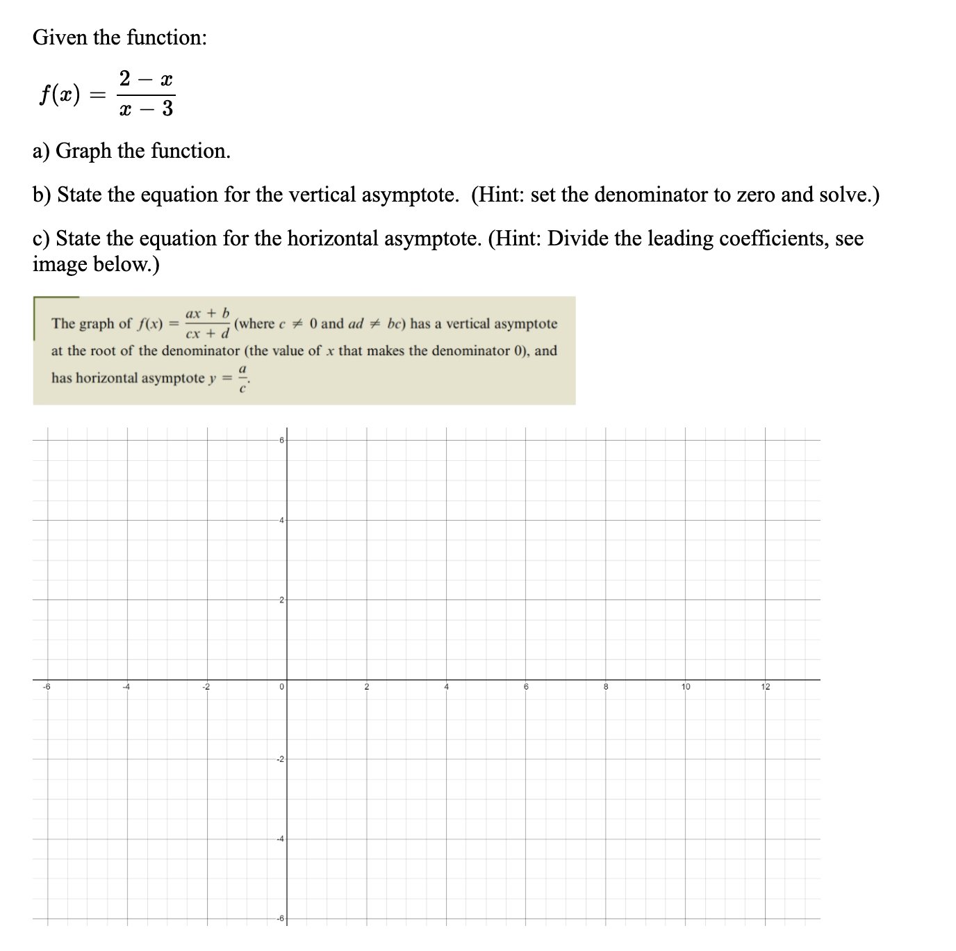 Match the function with the graph: - -23 - v 24