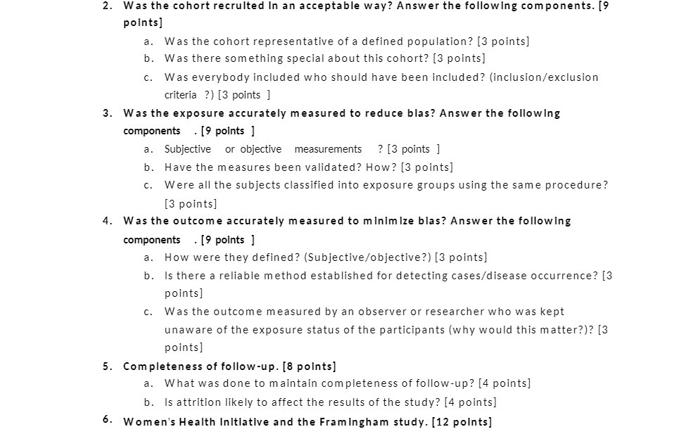 2. Was the cohort recruited in an acceptable way?