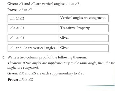 Given: 21 and Z2 are vertical angles; 21 ~ 23.