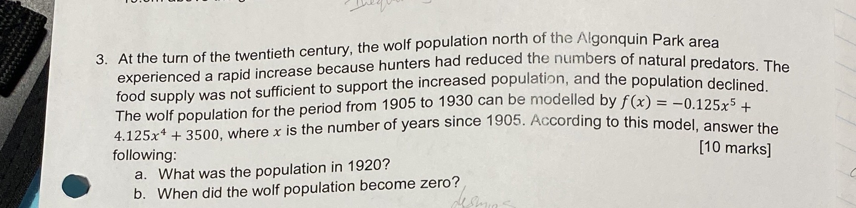 3. At the turn of the twentieth century, the wolf