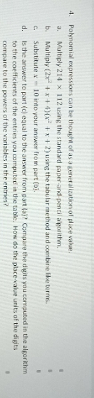 Would love an answer for each part (questions