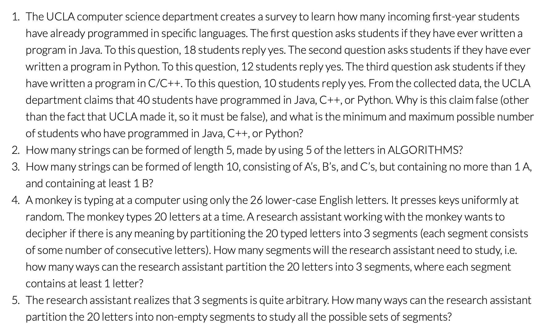 Hello, I'm really struggling with these counting