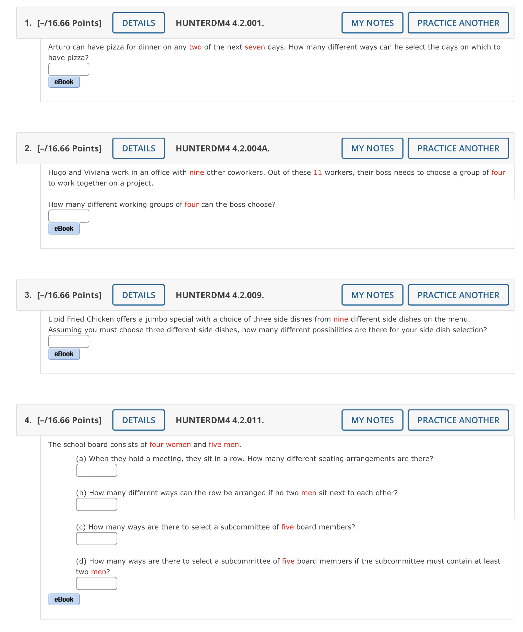 1. {116.66 Points] DETAILS HUNTERDM4 4.2.001. MY