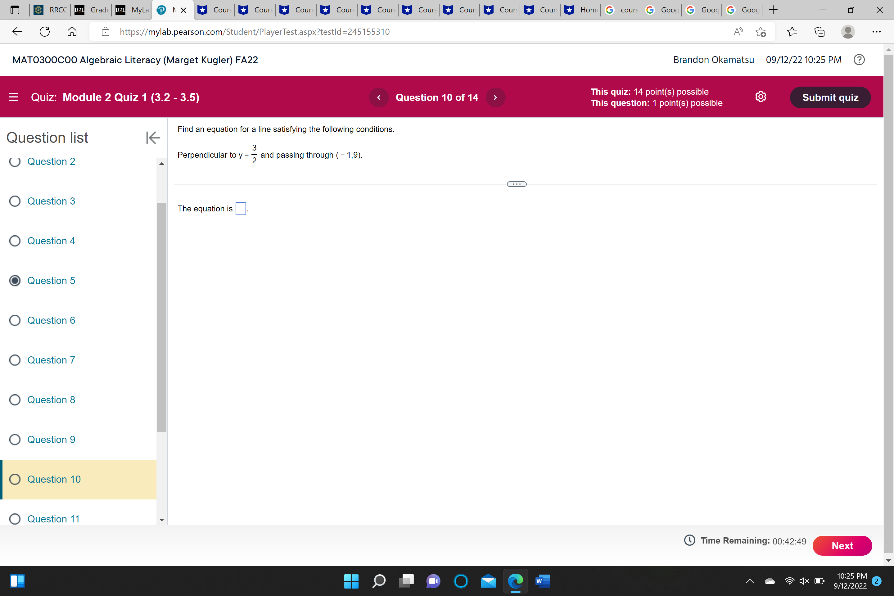 @ RRCC D2L Grade D2L MyLa @ 1 X| Cours * Cours *