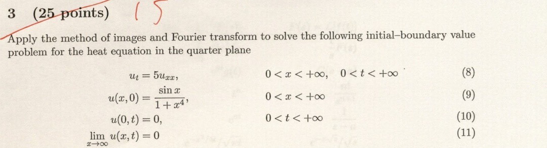 3 (25 points) Apply the method of images and