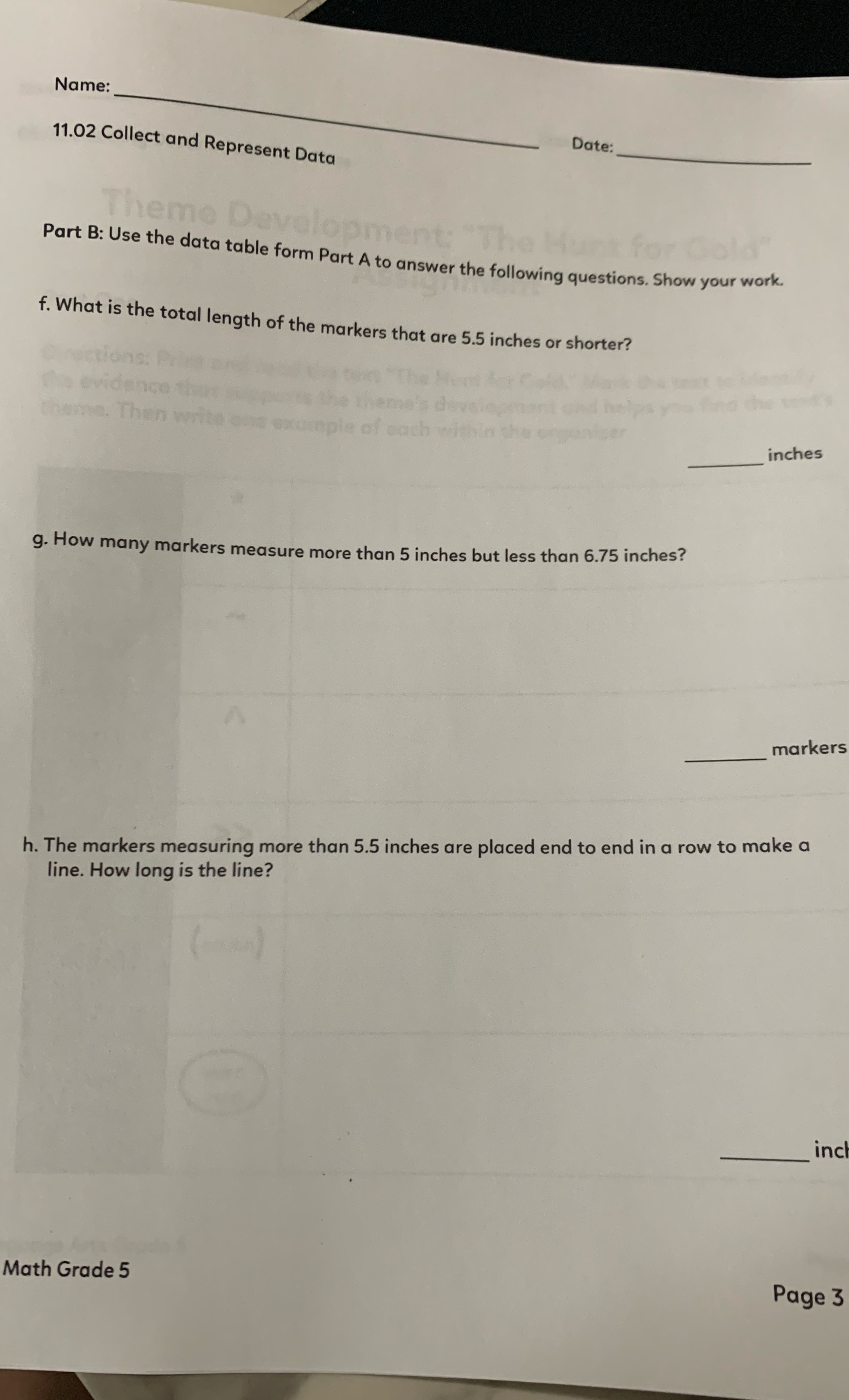 Please help me answer and show your work Name: