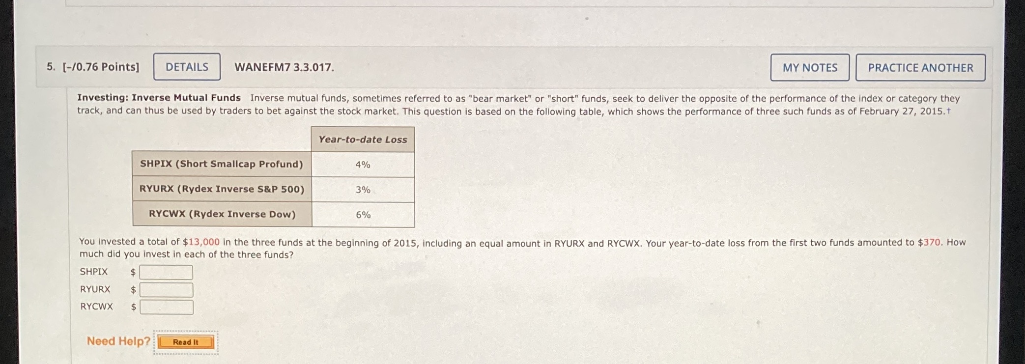 5. [-/0.76 Points] DETAILS WANEFM7 3.3.017. MY