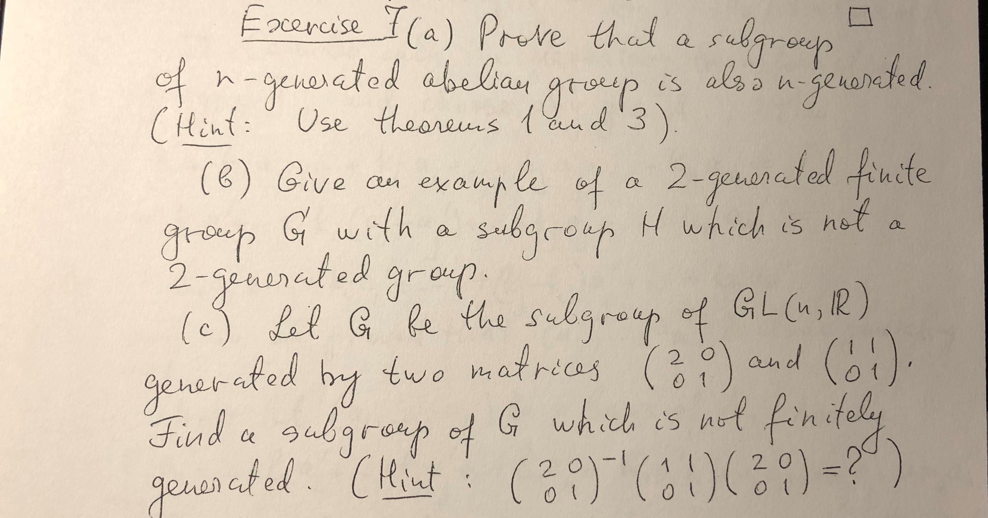 Modern Algebra: Finitely generated abelian groups