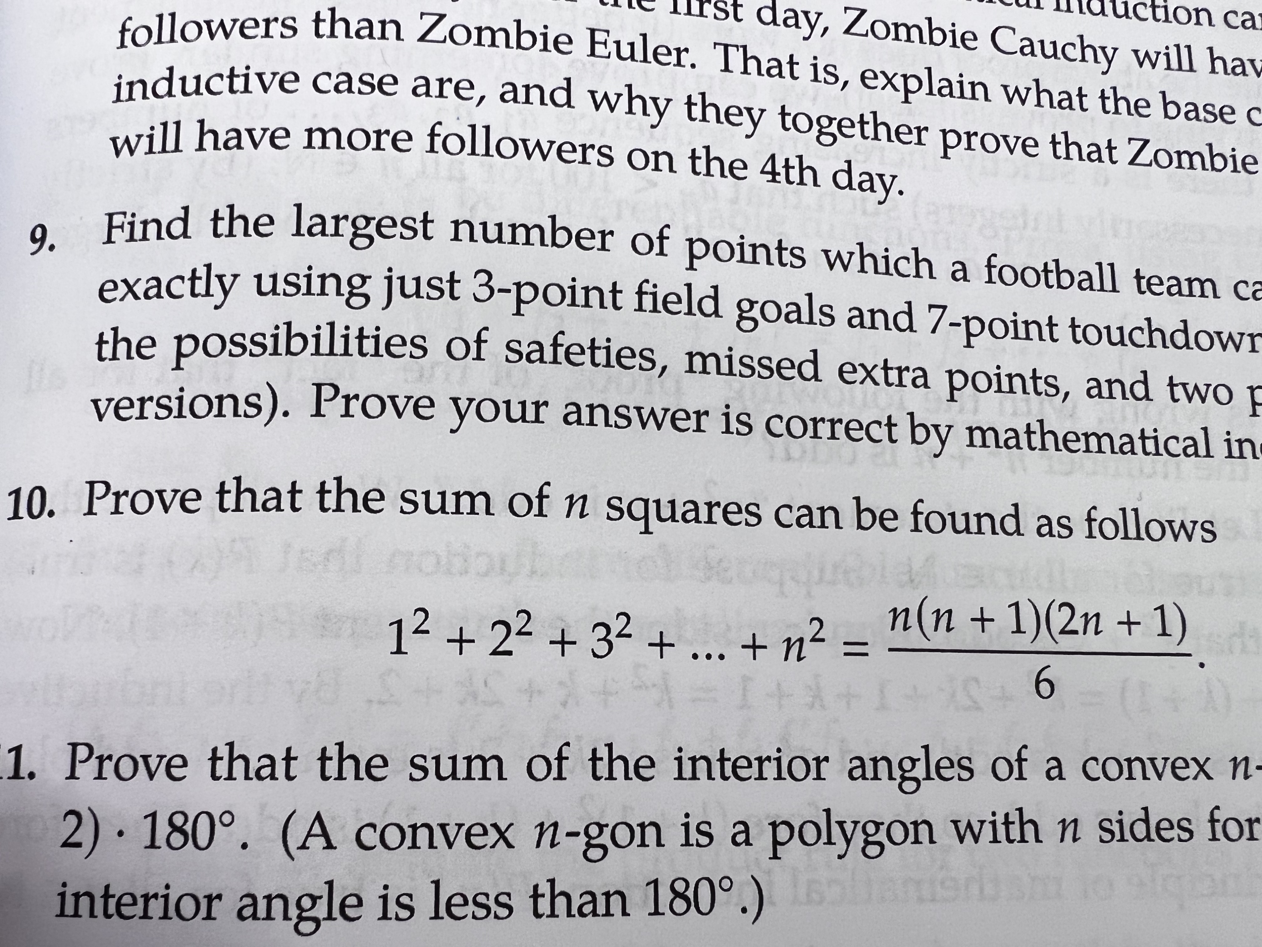 uiduction ca ist day, Zombie Cauchy will ha