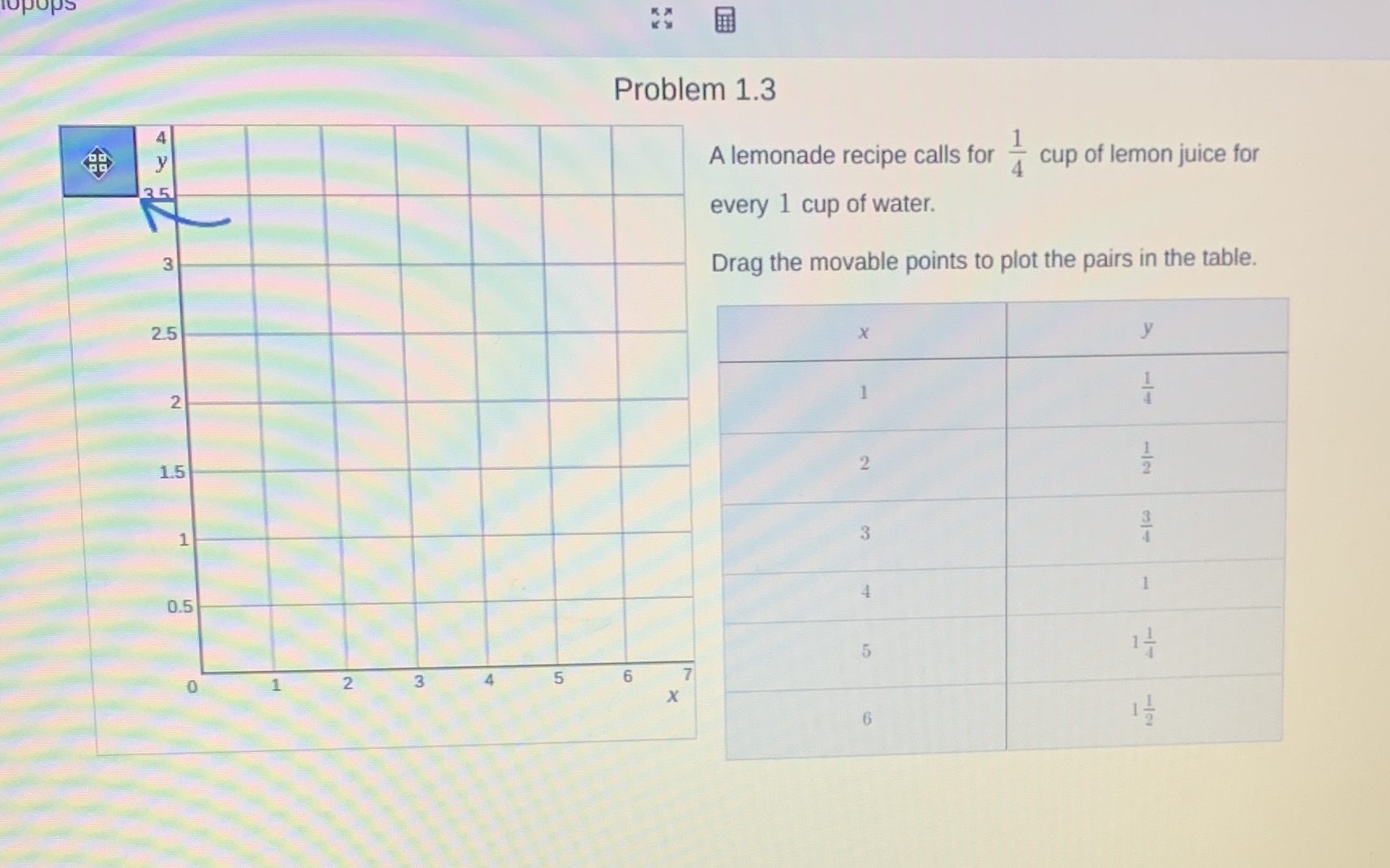 upups Problem 1.3 A lemonade recipe calls for -
