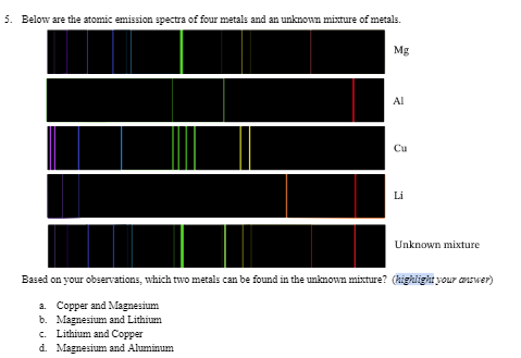 Electrons in Atoms: Daily Check Document 1. Label
