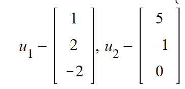 Consider the orthonormal basis for the subspace,
