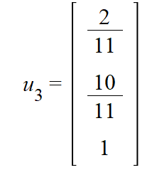 Consider the orthonormal basis for the subspace,