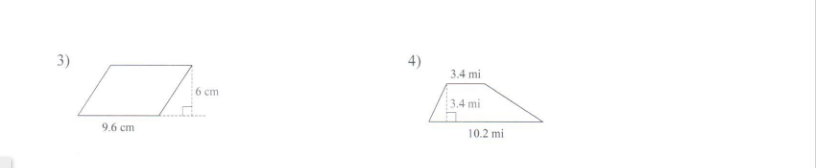 Geometry What is the Area? Write a Formula to